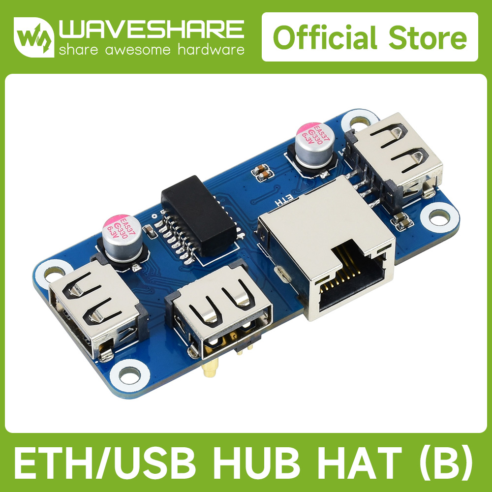 Waveshare USB HUB HAT (B) 4x p - огляд і ціна Raspberry Pi Zero