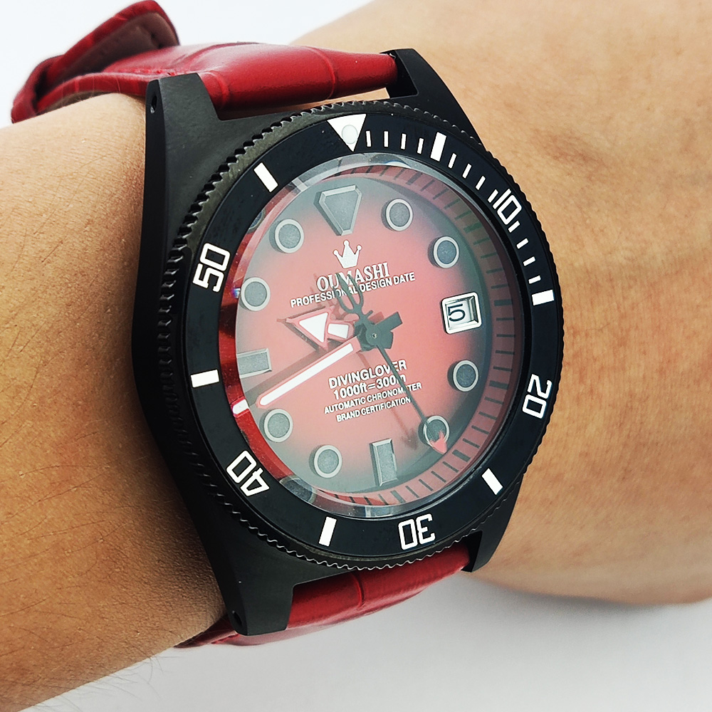 40.5mm customized watch NH35 M - огляд і ціна Push Button Tactile