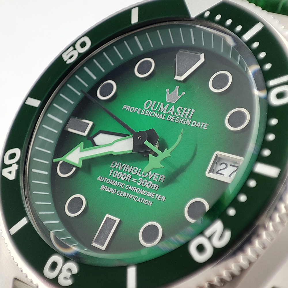 40.5mm customized watch NH35 M - огляд і ціна Push Button Tactile