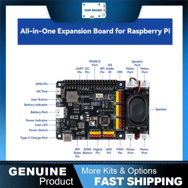 SunFounder Fusion HAT+: Raspbe - огляд і ціна Raspberry Pi Zero