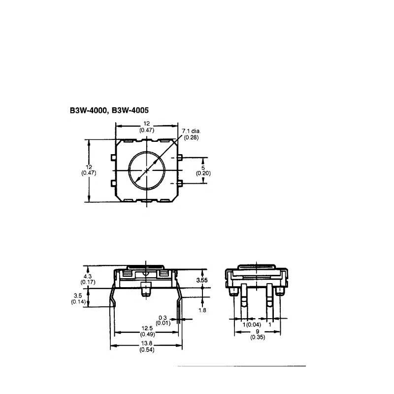 2pcs/lots Japan B3W-4000 Seale - огляд і ціна Push Button Tactile