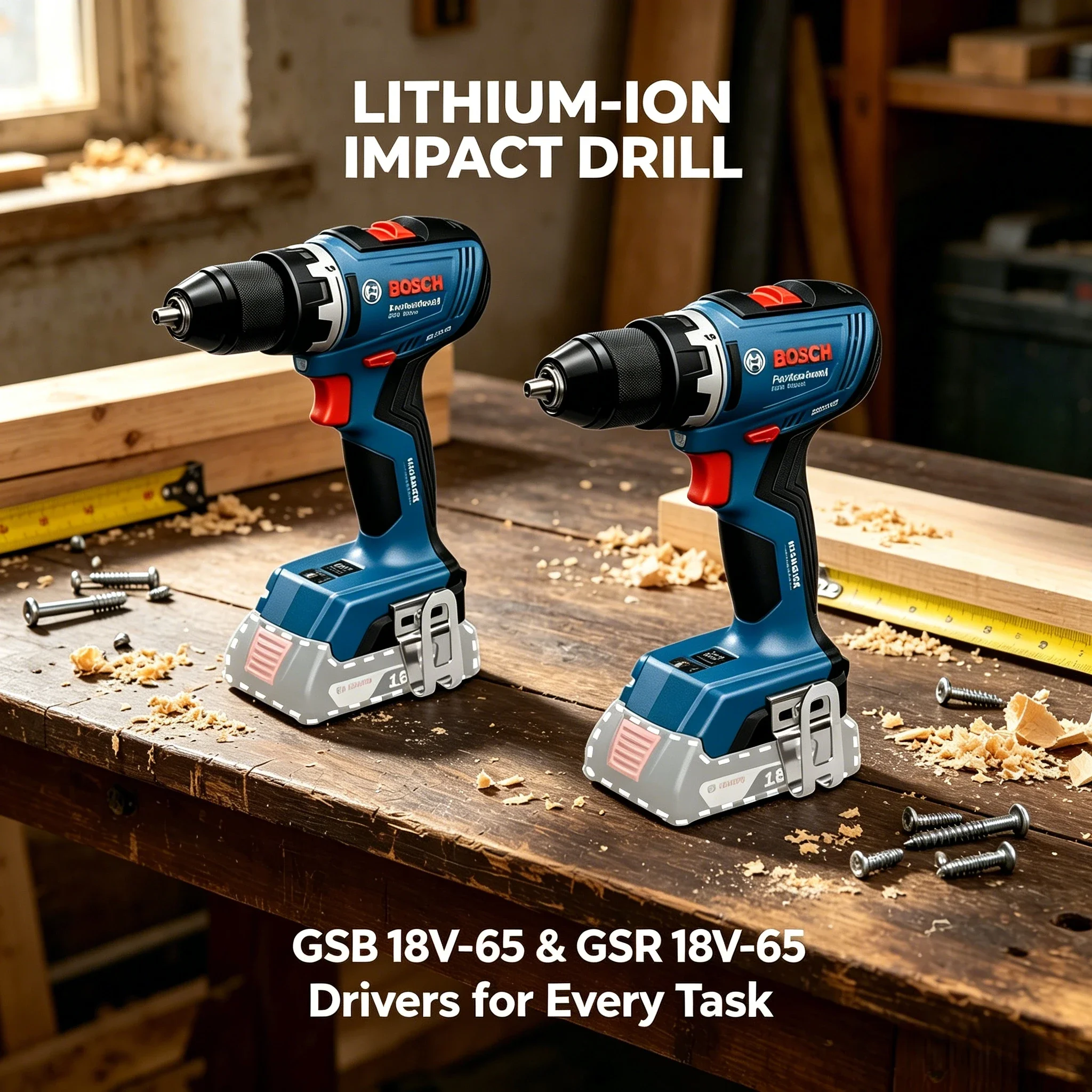Compact Bosch GSR 18V-65,GSB 1 - огляд і ціна Bosch Drill Gsb 18V