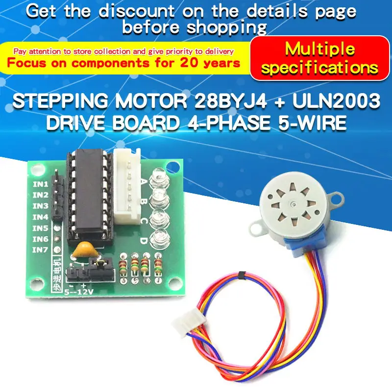 1PCS 28BYJ4 Stepper Motor ULN2 - огляд і ціна Stepper Motor 28Byj