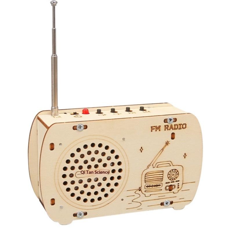 DIY Wooden FM Radio Kit Vintag - огляд і ціна Diy Electronics Projects For Kids