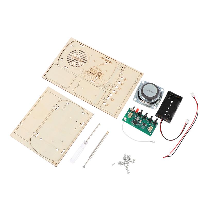 DIY Wooden FM Radio Kit Vintag - огляд і ціна Diy Electronics Projects For Kids