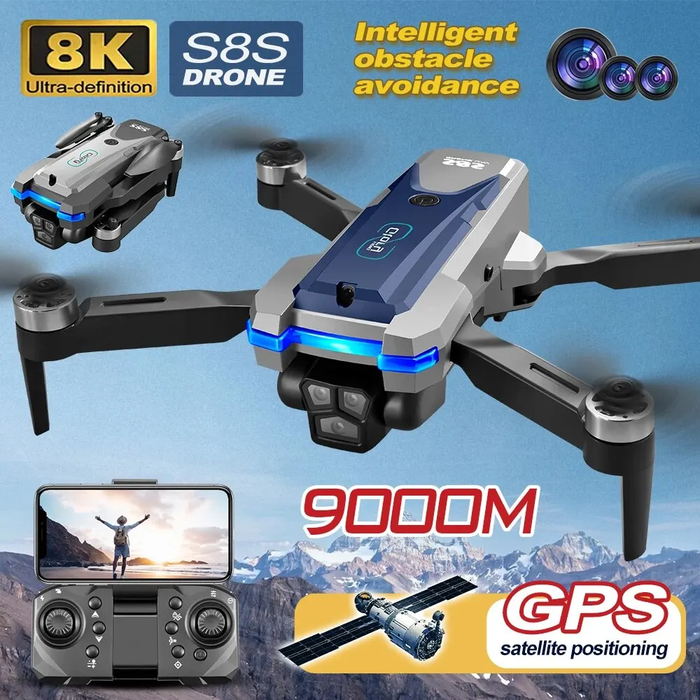 S8S GPS Drone 5G Wifi 8K HD Du - огляд і ціна Diy Drone Electronics